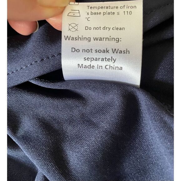 NWT Ever-Pretty Women's Dress  Double V Neck A Line Ruffle Hem Backless Blue L - Picture 10 of 12